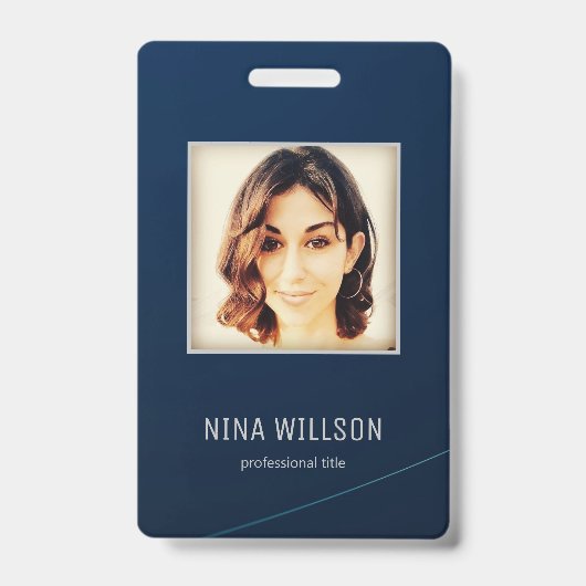 Badge Carte d'identité professionnelle photo (Avant)