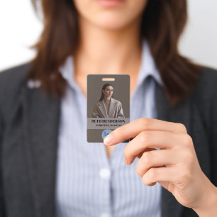 Badge Carte d'identité professionnelle   Photo moderne d