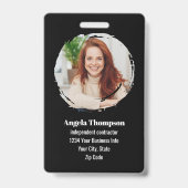 Badge Carte d'identité professionnelle photo QR Code Mod (Avant)