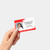 Badge Carte d'identité professionnelle pour employés méd (Manuel / portable)