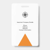 BADGE CARTE D'IDENTITÉ PROFESSIONNELLE POUR LES MÉDIAS D (Arrière)