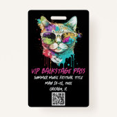 Badge Carte d'identité QR de la carte d'accès à l'arrièr (Dos)