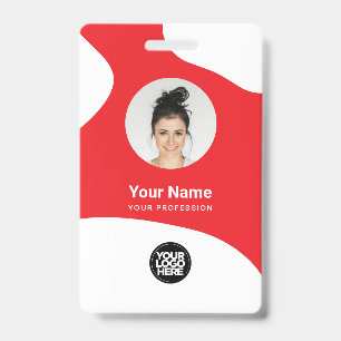 Badge Carte d'identité QR personnalisée pour employés av
