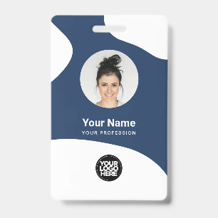 Badge Carte d'identité QR personnalisée pour employés av