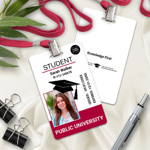 Badge Carte d'identité scolaire universitaire bordeaux a