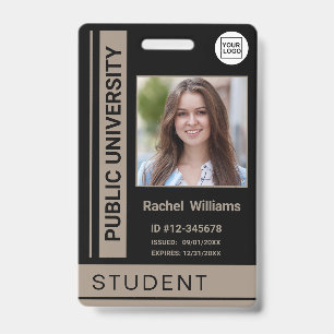 Badge Carte d'identité scolaire universitaire photo de l