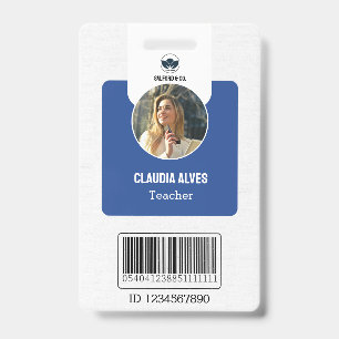Badge Carte d'identité simple pour enseignant   Carte d'