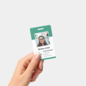 Badge Carte d'identité verte de l'employé (Manuel / portable)