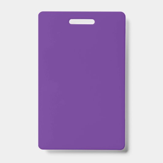 Badge | Carte d'identité verticale en plastique | (Avant)