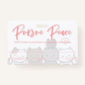 Badge Carte d'insigne JW Keepsaké Convention | Chat (Dos)