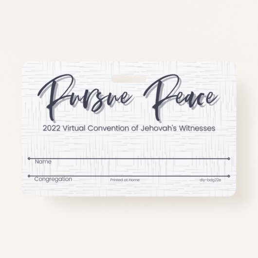 Badge Carte d'insigne JW Keepsaké Convention | Thatché (Devant)