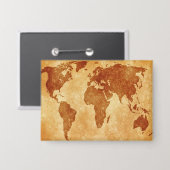 Badge Carte du monde antique (Recto/Verso)