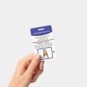Badge Carte d'urgence d'identification d'enfant (Manuel / portable)