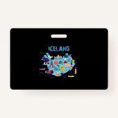 Badge Carte Islande (Dos)