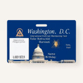 Badge Carte officielle de membre Illuminati (Devant)