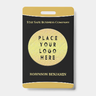 Badge Carte personnalisée avec ID des employés et logo d
