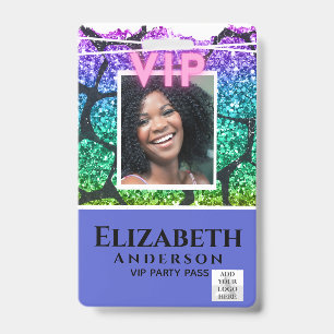 Badge CARTE PHOTO VIP - Événement de Fête Festival PAILL