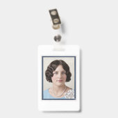 Badge Carte postale de Phyllis Talla Johnson Westerfield (Arrière avec clip)