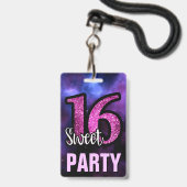 Badge Carte pourpre d'identification d'invitation de (Front with Lanyard)