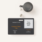 Badge Carte professionnelle du personnel - moderne (Front with Retractable)