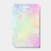 Badge carte professionnelle encre éclaboussures (Arrière)