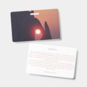 Badge Carte simple (Avant & arrière)