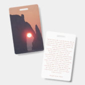 Badge Carte simple (Avant & arrière)