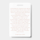 Badge Carte simple (Arrière)