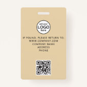 Badge Carte VIP All Access QR Code Event Gold Foil (Dos)
