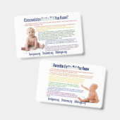 Badge Cartes d'information Intactivism (Recto et verso)