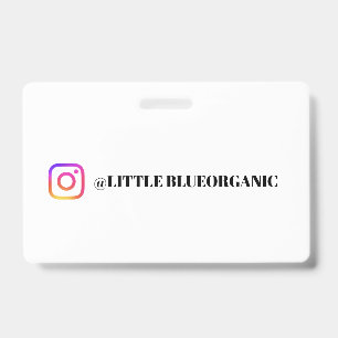 Badge Cartes professionnelles Instagram Votre nom Inst