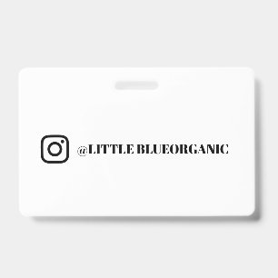 Badge Cartes professionnelles Instagram Votre nom Inst
