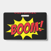 Badge Cartoon Boom Thunder_Cove (Arrière)