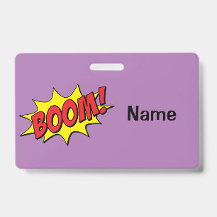 Badge Cartoon Boom Thunder_Cove