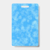 Badge Cartoon Snail Blue Patterned Shell sur Mix of Blue (Dos)
