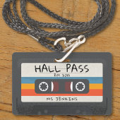 Badge Cassette Retro vintage Passe Salle de l'école