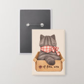 Badge Cat in The Box (Recto/Verso)