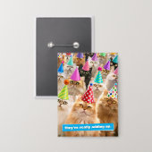 Badge Cat Party (Recto/Verso)