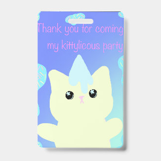 Badge Caticorn  Birthday Favor Bags