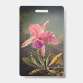 Badge Cattleya Orchidée et Trois Colibris Heade (Arrière)