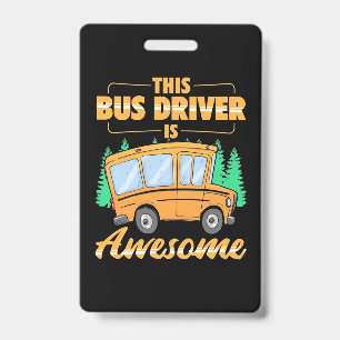 Badge Ce conducteur de bus est génial