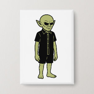 Badge Ce Qu'Ils Ont Vu - Je Crois Que L'Alien Rencontre