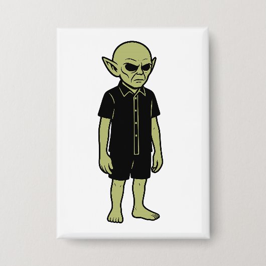 Badge Ce Qu'Ils Ont Vu - Je Crois Que L'Alien Rencontre (Recto)