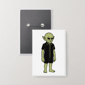 Badge Ce Qu'Ils Ont Vu - Je Crois Que L'Alien Rencontre (Recto/Verso)