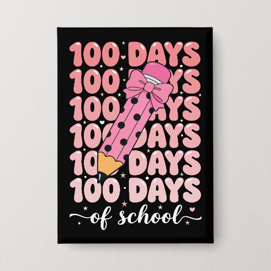 Badge célébration des 100 jours d'école (Recto)