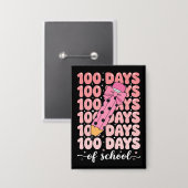 Badge célébration des 100 jours d'école (Recto/Verso)