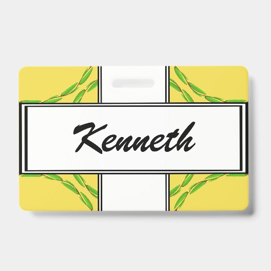 Badge Cercle de Feuilles par Kenneth Yoncich (Avant)
