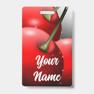 Badge Cerises avec gouttes de ragoût