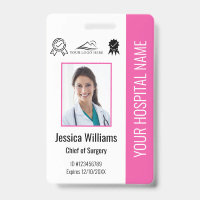 Certification de photo de personnel d'hôpital Cart
