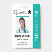 Certification de photo pour employés d'hôpital ID